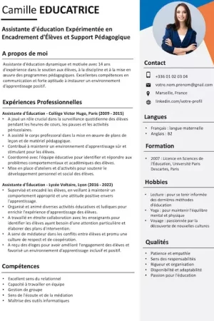 cv-assistante-education