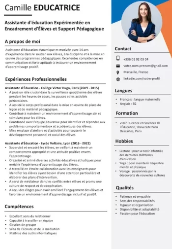 cv-assistante-education