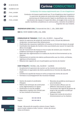 cv conducteur-travaux