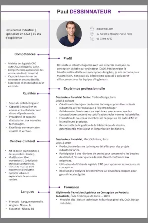 cv-dessinateur-industriel