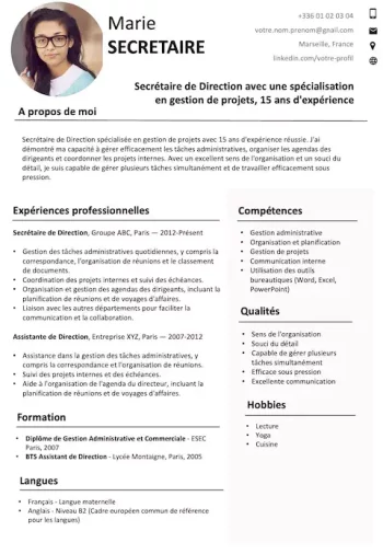 cv-secretaire-direction