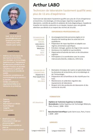 cv-technicien-laboratoire